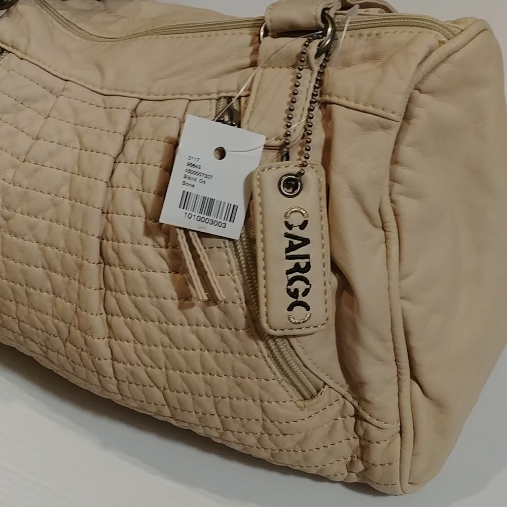 NWT Cargo Faux Leather Soft Shoulder Bag Purse